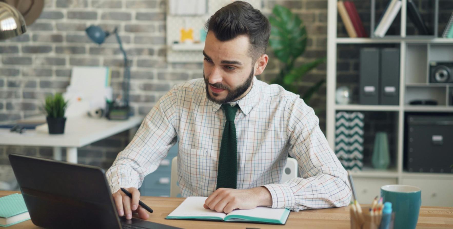 Server room with organized cable management and monitoring equipment